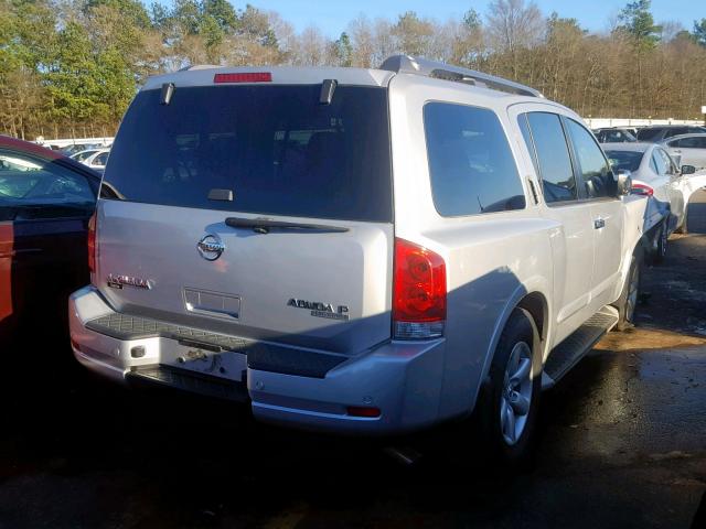 5N1BA0ND4CN610732 - 2012 NISSAN ARMADA SV SILVER photo 4