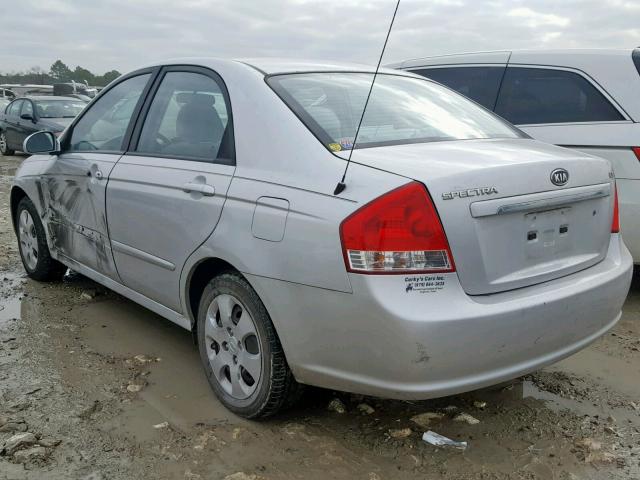 KNAFE222395661055 - 2009 KIA SPECTRA EX ვერცხლისფერი ფოტო 3