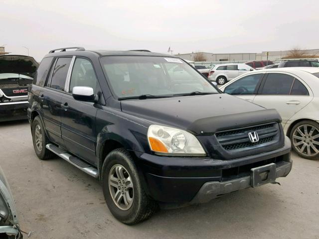 2HKYF18545H551453 - 2005 HONDA PILOT EXL Қара фото 1