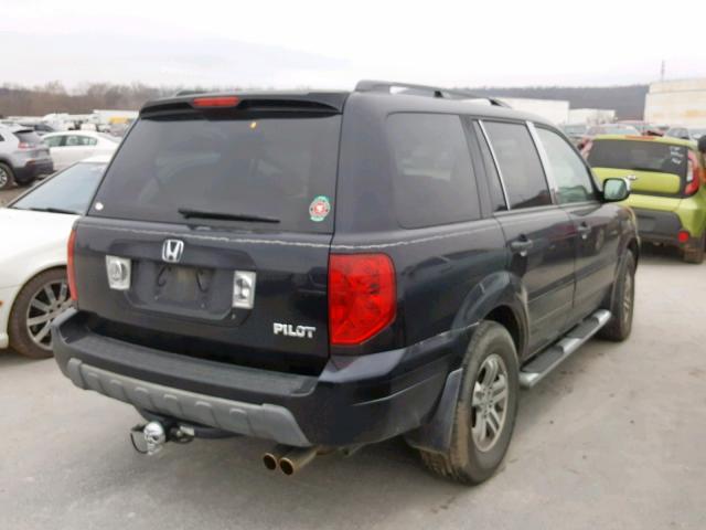 2HKYF18545H551453 - 2005 HONDA PILOT EXL Қара фото 4