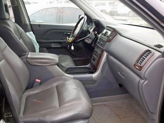 2HKYF18545H551453 - 2005 HONDA PILOT EXL Қара фото 5