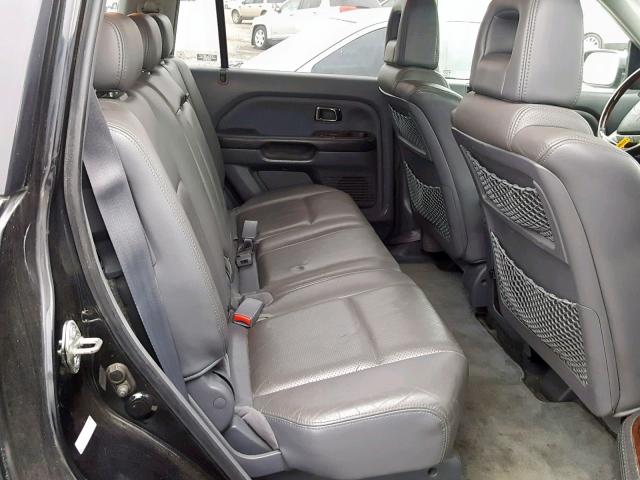 2HKYF18545H551453 - 2005 HONDA PILOT EXL Қара фото 6