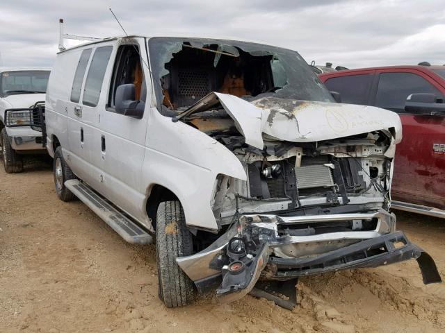 1FTNE2EW9DDA97083 - 2013 FORD ECONOLINE Ақ фото 1