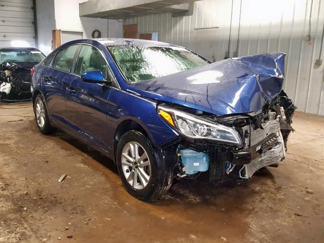 5NPE24AF1FH158711 - 2015 HYUNDAI SONATA SE BLUE photo 1