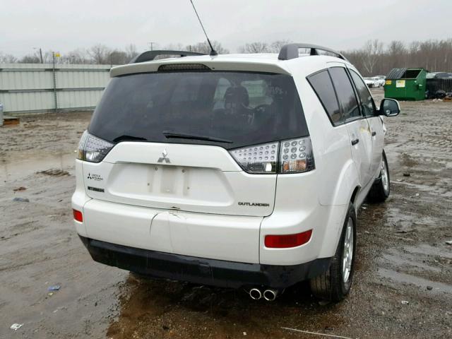 JA4MS31X07Z015333 - 2007 MITSUBISHI OUTLANDER WHITE photo 4