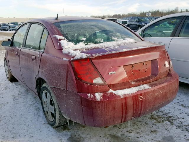 1G8AJ55F87Z146531 - 2007 SATURN ION LEVEL RED photo 3