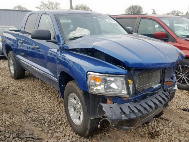 1D7HW58N58S636921 - 2008 DODGE DAKOTA QUA BLUE photo 1