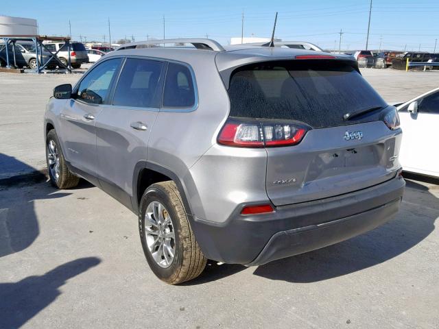 1C4PJMLBXKD182480 - 2019 JEEP CHEROKEE L GRAY photo 3