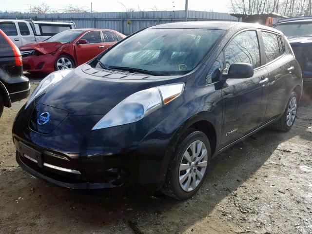 1N4AZ0CP5DC400195 - 2013 NISSAN LEAF S BLACK photo 2