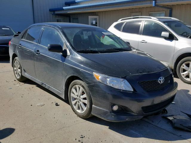2T1BU40E39C115825 - 2009 TOYOTA COROLLA BA BLACK photo 1