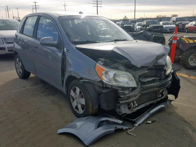 KL1TD66E79B619484 - 2009 CHEVROLET AVEO LS GRAY photo 1