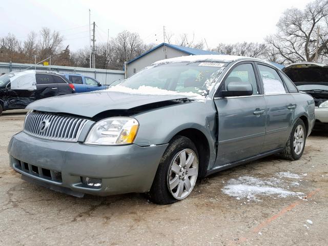 1MEHM41125G607374 - 2005 MERCURY MONTEGO LU GREEN photo 2