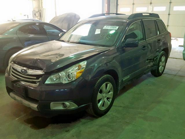 4S4BRDKC4B2421669 - 2011 SUBARU OUTBACK 3. GRAY photo 2