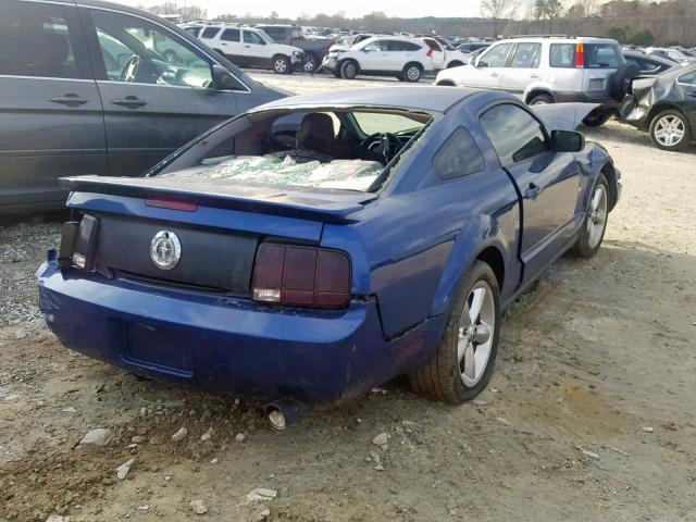 1ZVHT80N995115133 - 2009 FORD MUSTANG BLUE photo 4