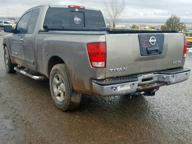 1N6BA06AX6N522214 - 2006 NISSAN TITAN XE TAN photo 3