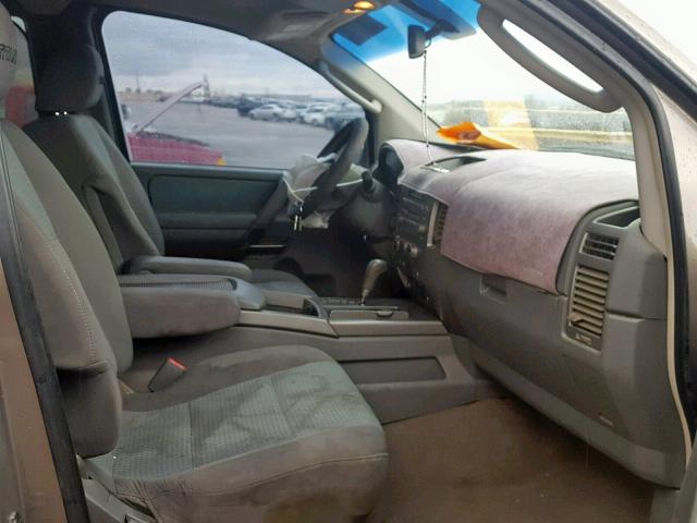 1N6BA06AX6N522214 - 2006 NISSAN TITAN XE TAN photo 5