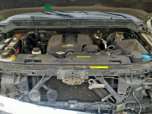 1N6BA06AX6N522214 - 2006 NISSAN TITAN XE TAN photo 7