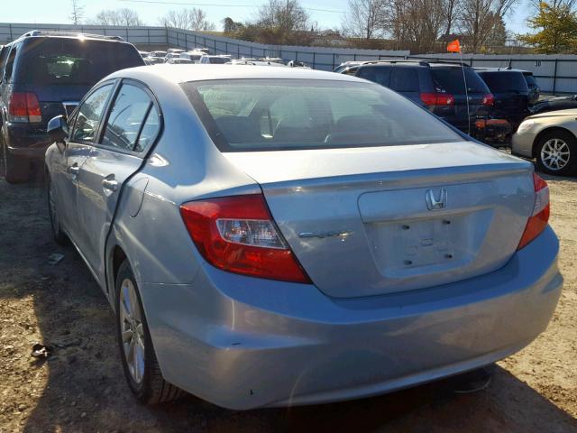 19XFB2F93CE013312 - 2012 HONDA CIVIC EXL SILVER photo 3