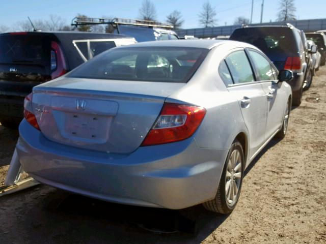 19XFB2F93CE013312 - 2012 HONDA CIVIC EXL SILVER photo 4