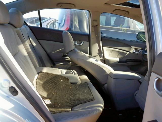 19XFB2F93CE013312 - 2012 HONDA CIVIC EXL SILVER photo 6