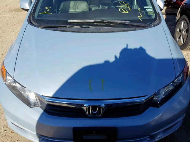 19XFB2F93CE013312 - 2012 HONDA CIVIC EXL SILVER photo 7