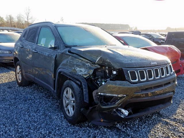 3C4NJCAB3JT204655 - 2018 JEEP COMPASS SP GREEN photo 1