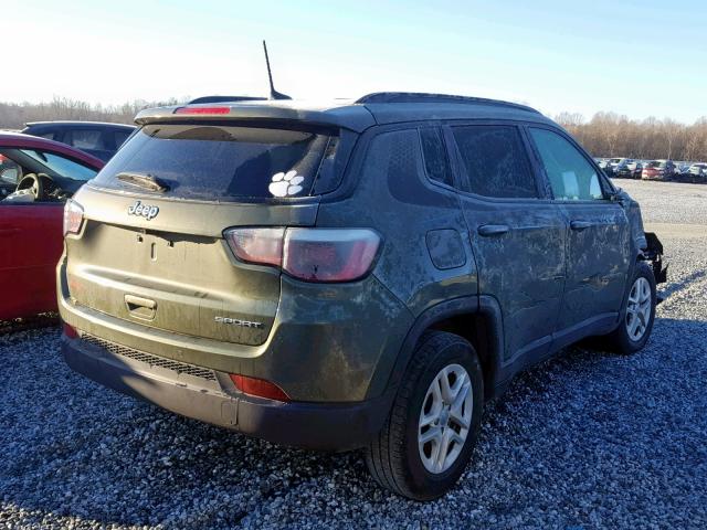 3C4NJCAB3JT204655 - 2018 JEEP COMPASS SP GREEN photo 4