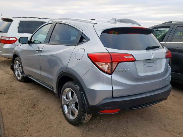 3CZRU6H71HM711256 - 2017 HONDA HR-V EXL SILVER photo 3