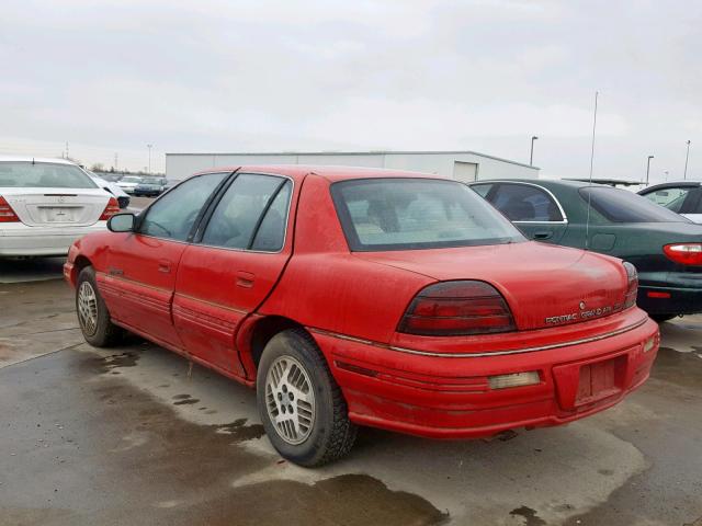 1G2NE54N4NC284883 - 1992 PONTIAC GRAND AM S 红色 照片 3