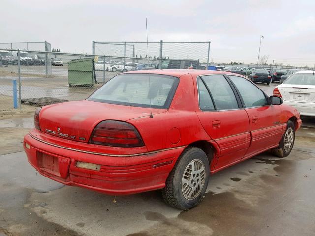 1G2NE54N4NC284883 - 1992 PONTIAC GRAND AM S 红色 照片 4