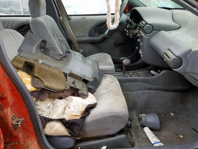 1G2NE54N4NC284883 - 1992 PONTIAC GRAND AM S 红色 照片 5