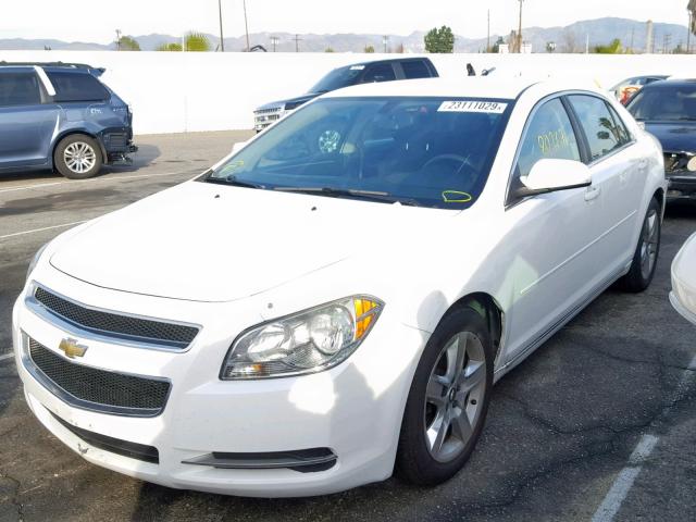 1G1ZC5EB9A4145918 - 2010 CHEVROLET MALIBU 1LT WHITE photo 2
