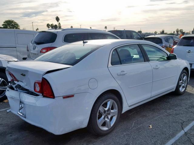 1G1ZC5EB9A4145918 - 2010 CHEVROLET MALIBU 1LT WHITE photo 4
