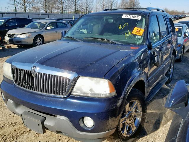 5LMEU88H04ZJ52664 - 2004 LINCOLN AVIATOR 蓝色 照片 2