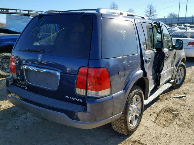 5LMEU88H04ZJ52664 - 2004 LINCOLN AVIATOR 蓝色 照片 4