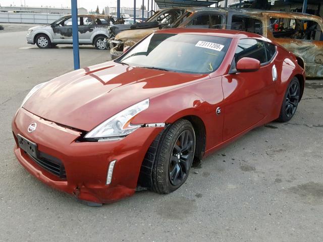 JN1AZ4EH6GM933911 - 2016 NISSAN 370Z BASE RED photo 2