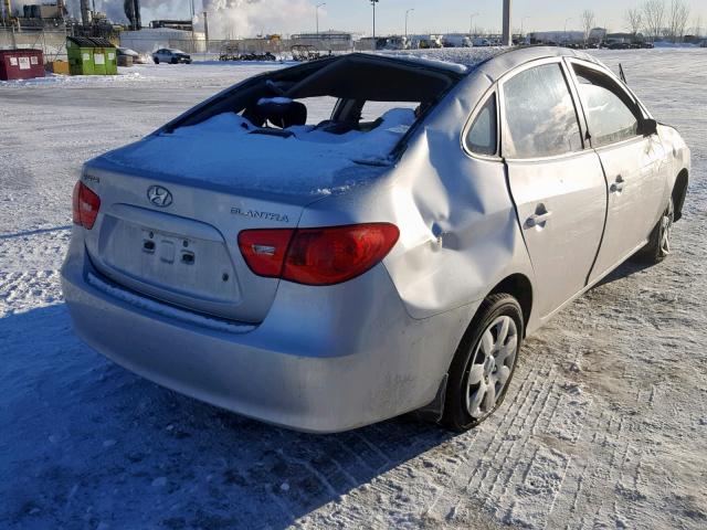 KMHDU45D67U018025 - 2007 HYUNDAI ELANTRA GL SILVER photo 4