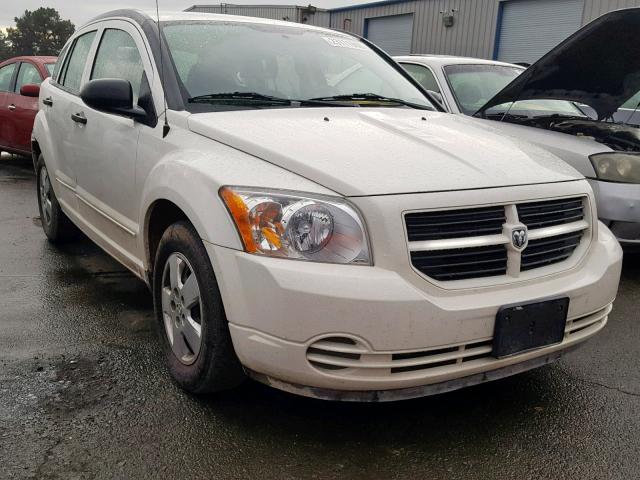 1B3HB28B08D696105 - 2008 DODGE CALIBER WHITE photo 1