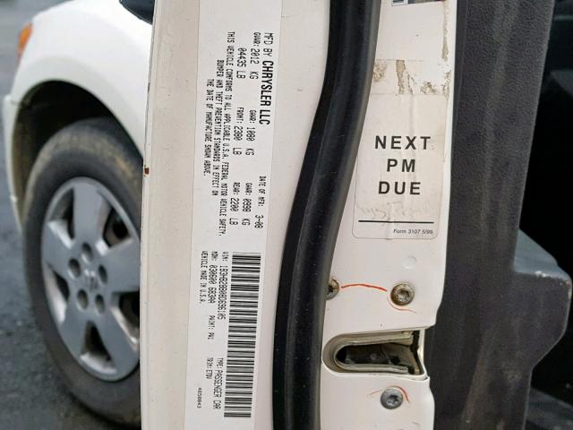 1B3HB28B08D696105 - 2008 DODGE CALIBER WHITE photo 10