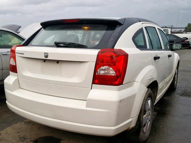 1B3HB28B08D696105 - 2008 DODGE CALIBER WHITE photo 4