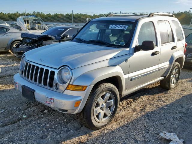 1J4GL58K06W272251 - 2006 JEEP LIBERTY LI SILVER photo 2