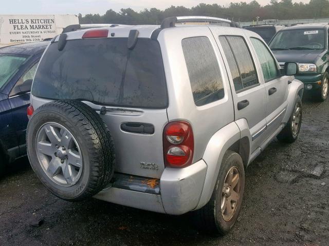 1J4GL58K06W272251 - 2006 JEEP LIBERTY LI SILVER photo 4