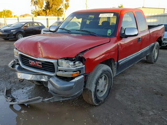 1GTEK19T9YZ250363 - 2000 GMC NEW SIERRA RED photo 2