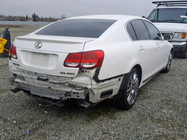 JTHBN96SX65004848 - 2006 LEXUS GS GENERAT WHITE photo 4