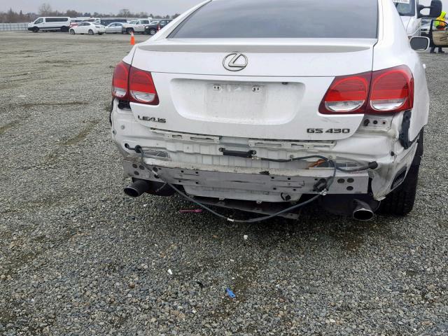 JTHBN96SX65004848 - 2006 LEXUS GS GENERAT WHITE photo 9