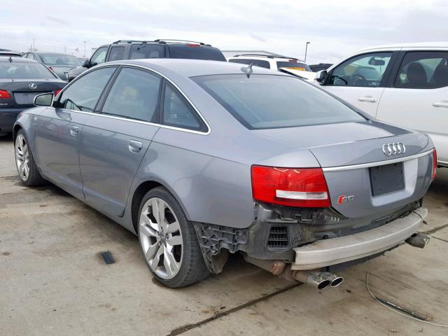 WAUGN74F07N156945 - 2007 AUDI S6 QUATTRO GRAY photo 3