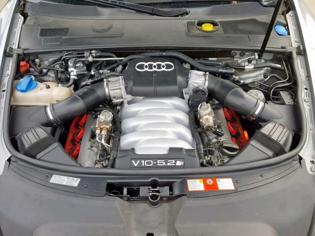 WAUGN74F07N156945 - 2007 AUDI S6 QUATTRO GRAY photo 7