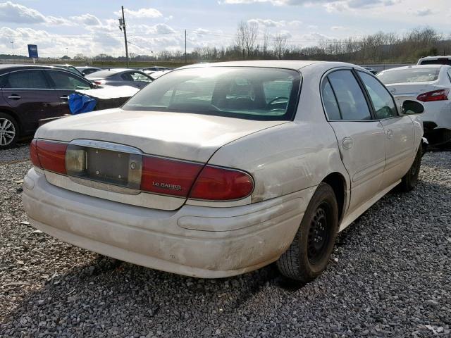 1G4HP52K544101541 - 2004 BUICK LESABRE CU WHITE photo 4