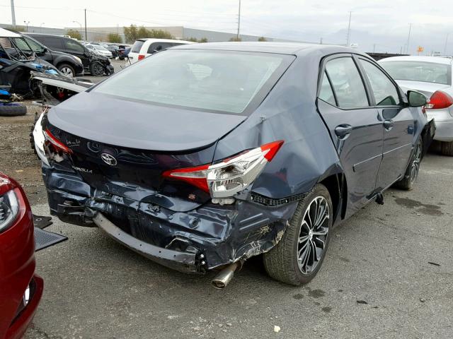 2T1BURHE8GC654004 - 2016 TOYOTA COROLLA L BLUE photo 4