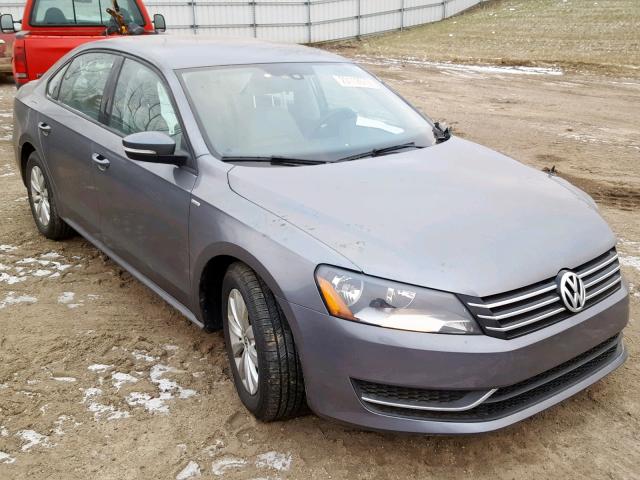 1VWAS7A3XFC011723 - 2015 VOLKSWAGEN PASSAT S GRAY photo 1